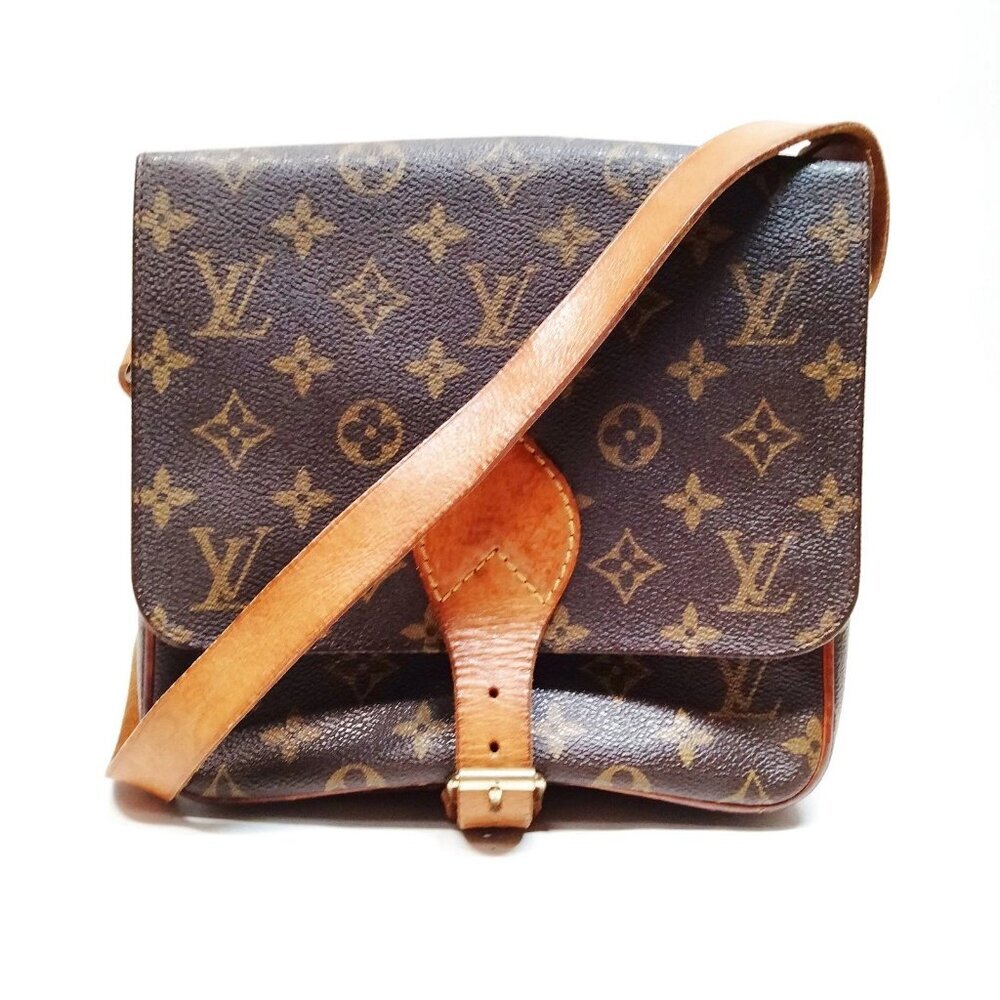 Authentic Louis Vuitton Cartouchière MM Monogram Crossbody Bag 200-120125 - Picture 2 of 10